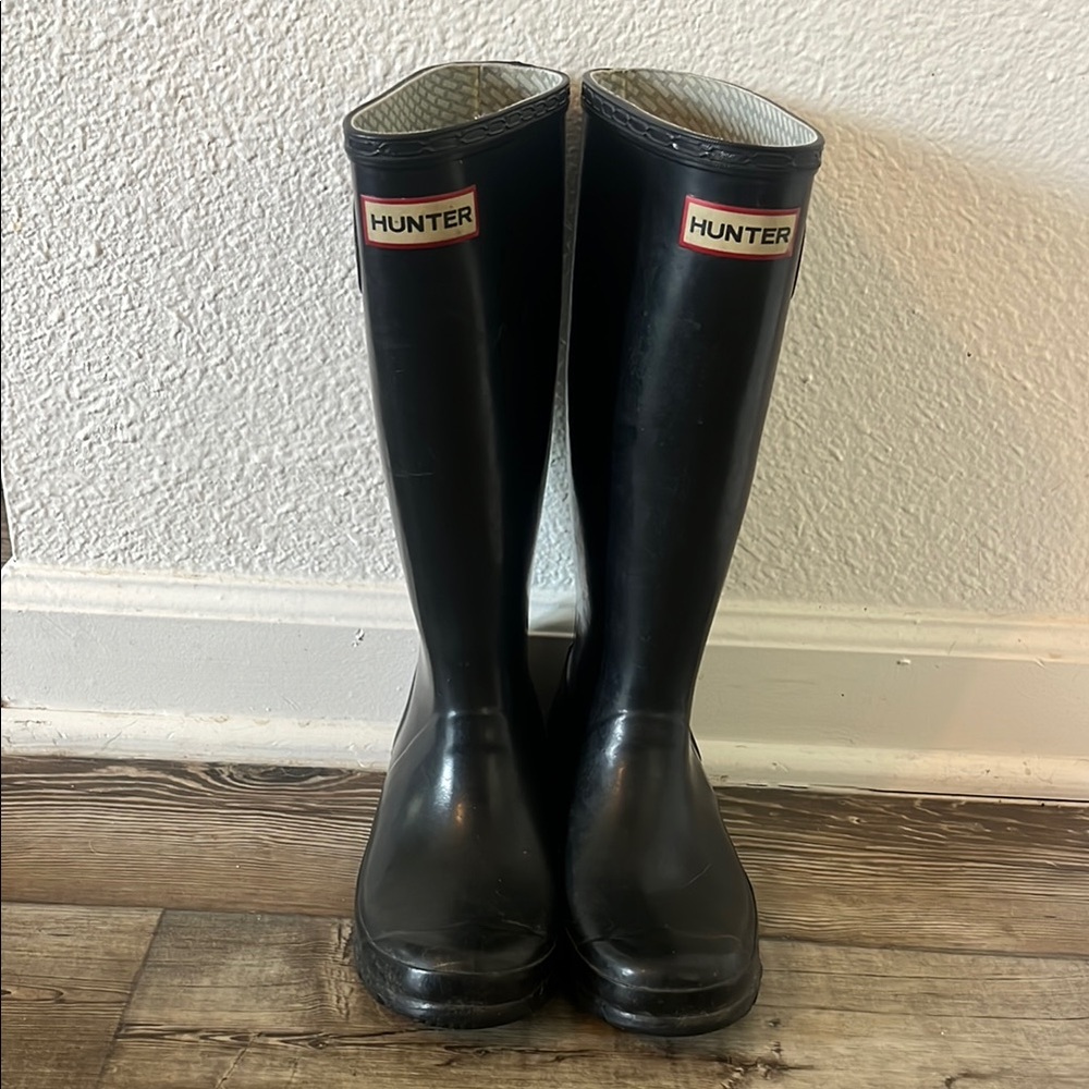 Hunter Classic Glossy Black Boots